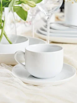 Discount Atelier Kaffekop 4 stk. 18 cl, Hvid Kopper
