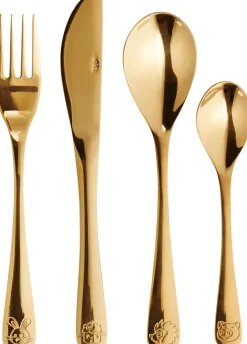 aida Atelier Mini Børnebestik 4 Dele, Guld