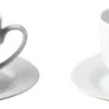 Online Café Kaffekop 4 stk. 22 cl, Hvid Kopper