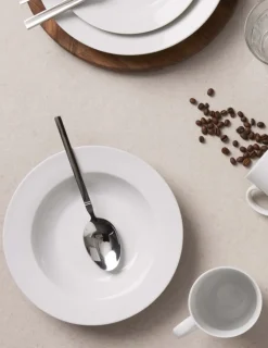 Online Café Suppetallerken 4 stk. 22 cm, Hvid Tallerkensæt|Dybe Tallerkener