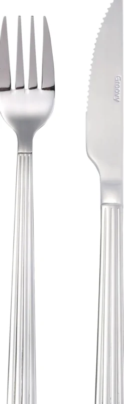Best Groovy Steaksæt 8 Dele Steakbestik