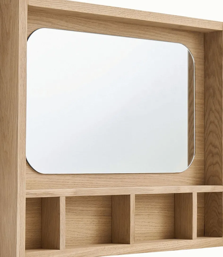 Outlet Andersen Furniture Glance Spejl m. Hylde 45x52 cm, Eg