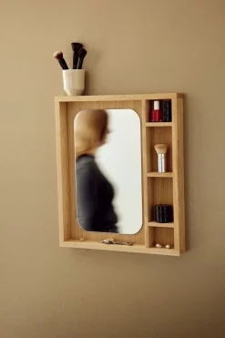 Outlet Andersen Furniture Glance Spejl m. Hylde 45x52 cm, Eg