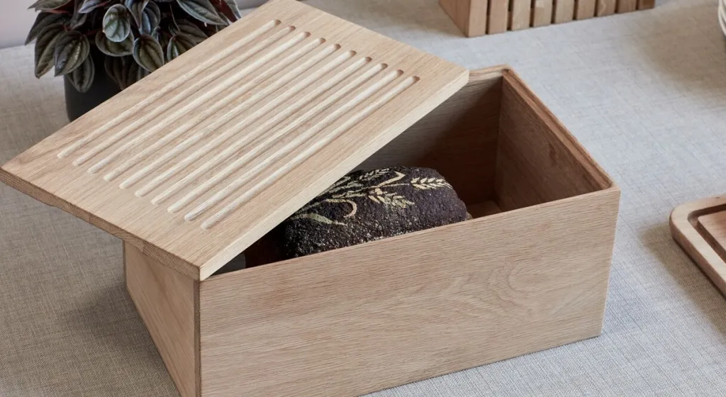 Andersen Furniture Opbevaring Til Køkkenet|Madopbevaring > Gourmet Wood Brødbox 16,5x35 cm, Eg