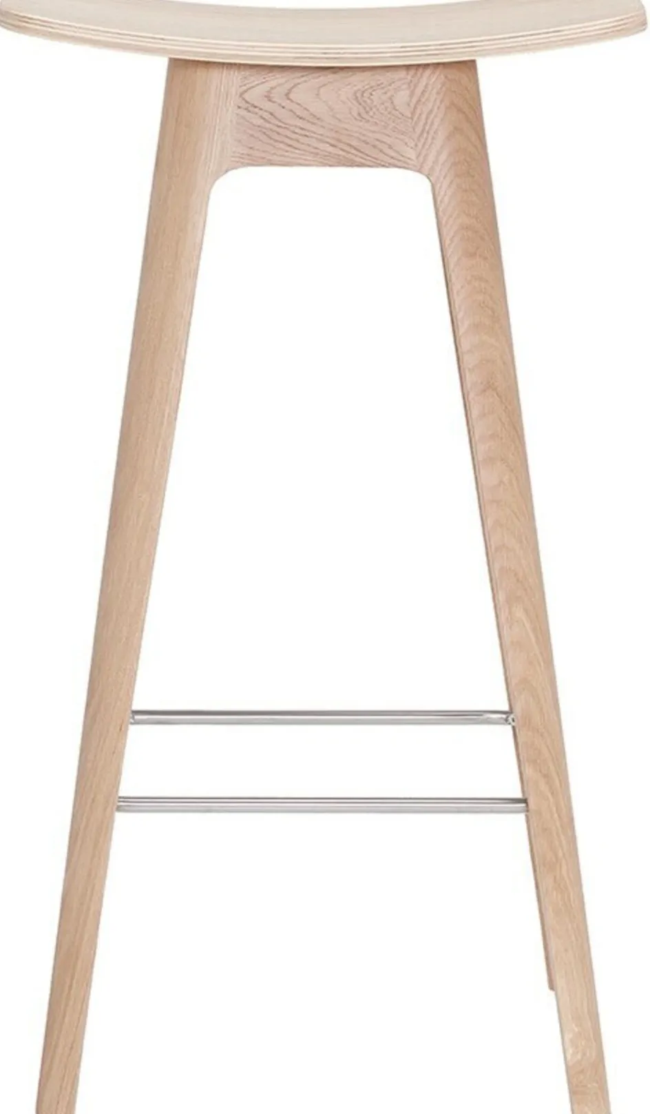 Clearance Andersen Furniture HC1 Barstol H80 cm, Hvidpigmenteret Eg