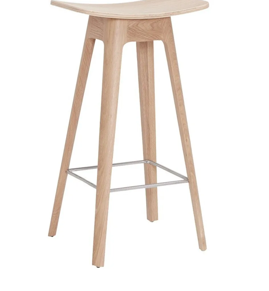 Clearance Andersen Furniture HC1 Barstol H80 cm, Hvidpigmenteret Eg
