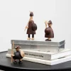 Andersen Furniture Stue|Træfigurer Og Figurer > The Vikings of Denmark 3 stk, Bejdset Bøg