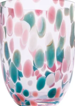 Discount Anna von Lipa Big Confetti Tumbler Drikkeglas 25 cl, Rosa/Tyrkys/Light Blue