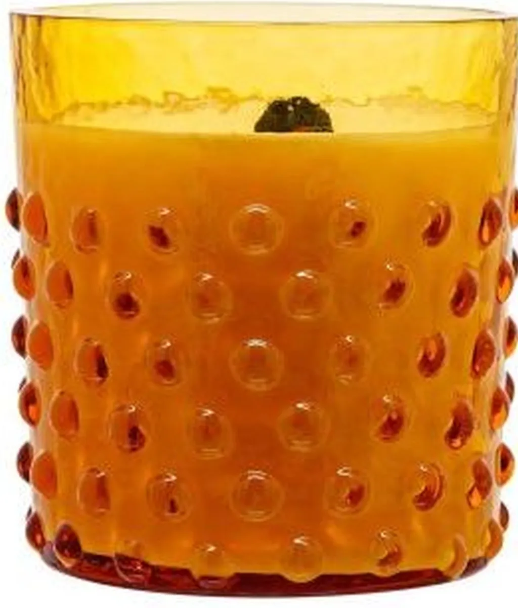 Anna von Lipa Duftlys > Hobnail Amber Duftlys Ø6,7/H8 cm, Honey & Sandalwood