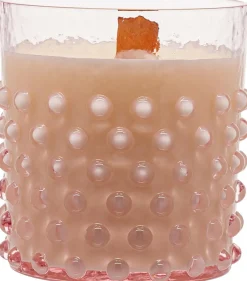 Best Anna von Lipa Hobnail Rosa Duftlys Ø6,7/H8 cm, Rasberry