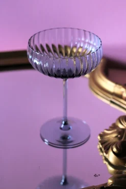 Discount Anna von Lipa Lyon Champagneskål 2 stk. 21 cl, Blue Smoke