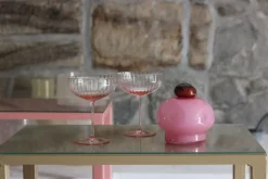 Hot Anna von Lipa Lyon Champagneskål 2 stk. 21 cl, Rosa
