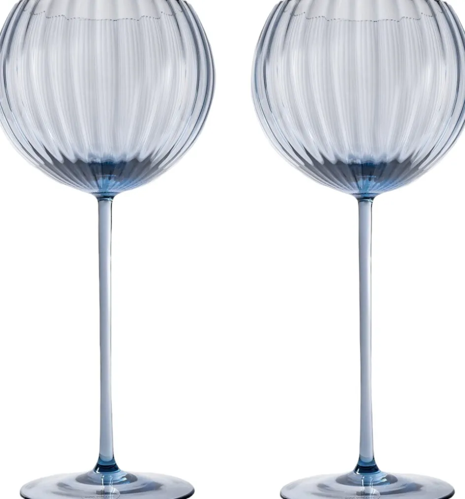 Best Anna von Lipa Lyon Rødvinsglas 2 stk. 58 cl, Blue Smoke
