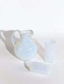 Anna von Lipa Drinksglas|Drinksglas > Opaline Hobnail Long Drink Drikkeglas 400 ml,