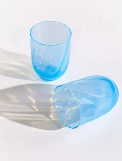 New Anna von Lipa Opaline Swirl Drikkeglas 25 cl, Pastel Blue