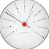 Arne Jacobsen Ure Og Vejrstationer > Bankers Vejrstation Barometer Ø12 cm, Hvid