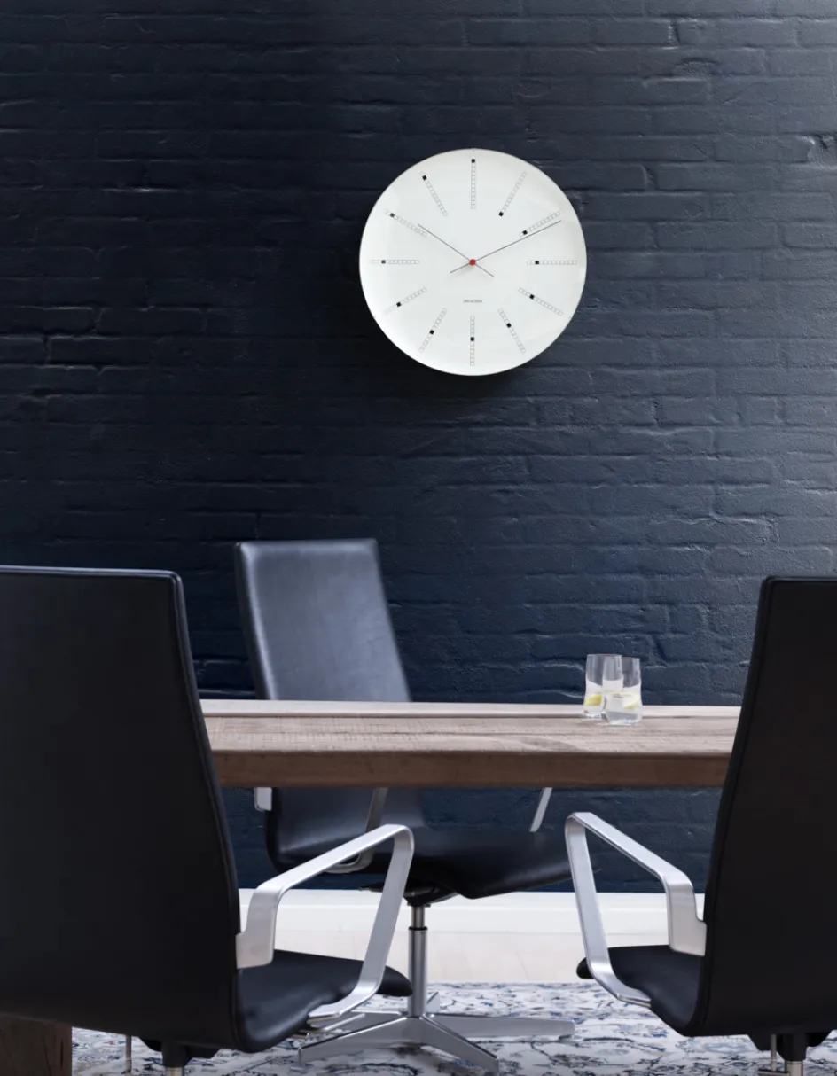 Hot Arne Jacobsen Bankers Vægur , Hvid