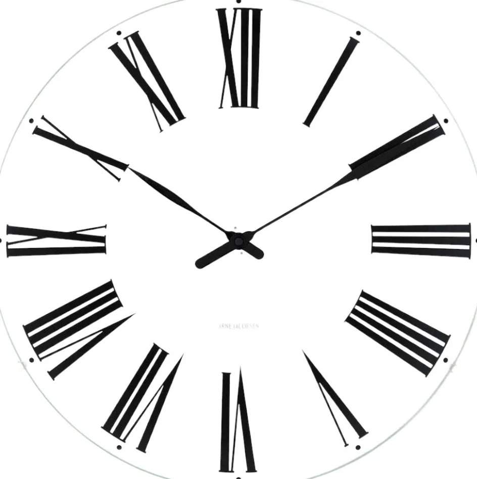 Arne Jacobsen Roman Vægur , Hvid/Sort
