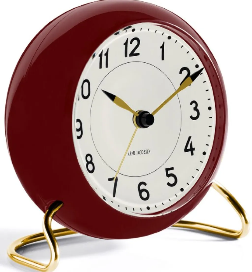 Arne Jacobsen Ure Og Vejrstationer > Station Bordur m. Alarm Ø11 cm,