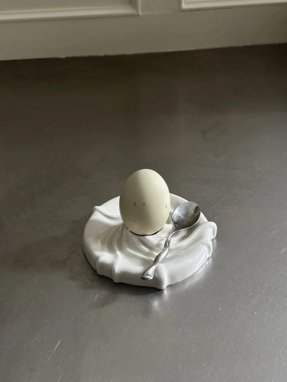 New Atelier Marée Tidevandsæggebæger H1,5 cm, Hvid