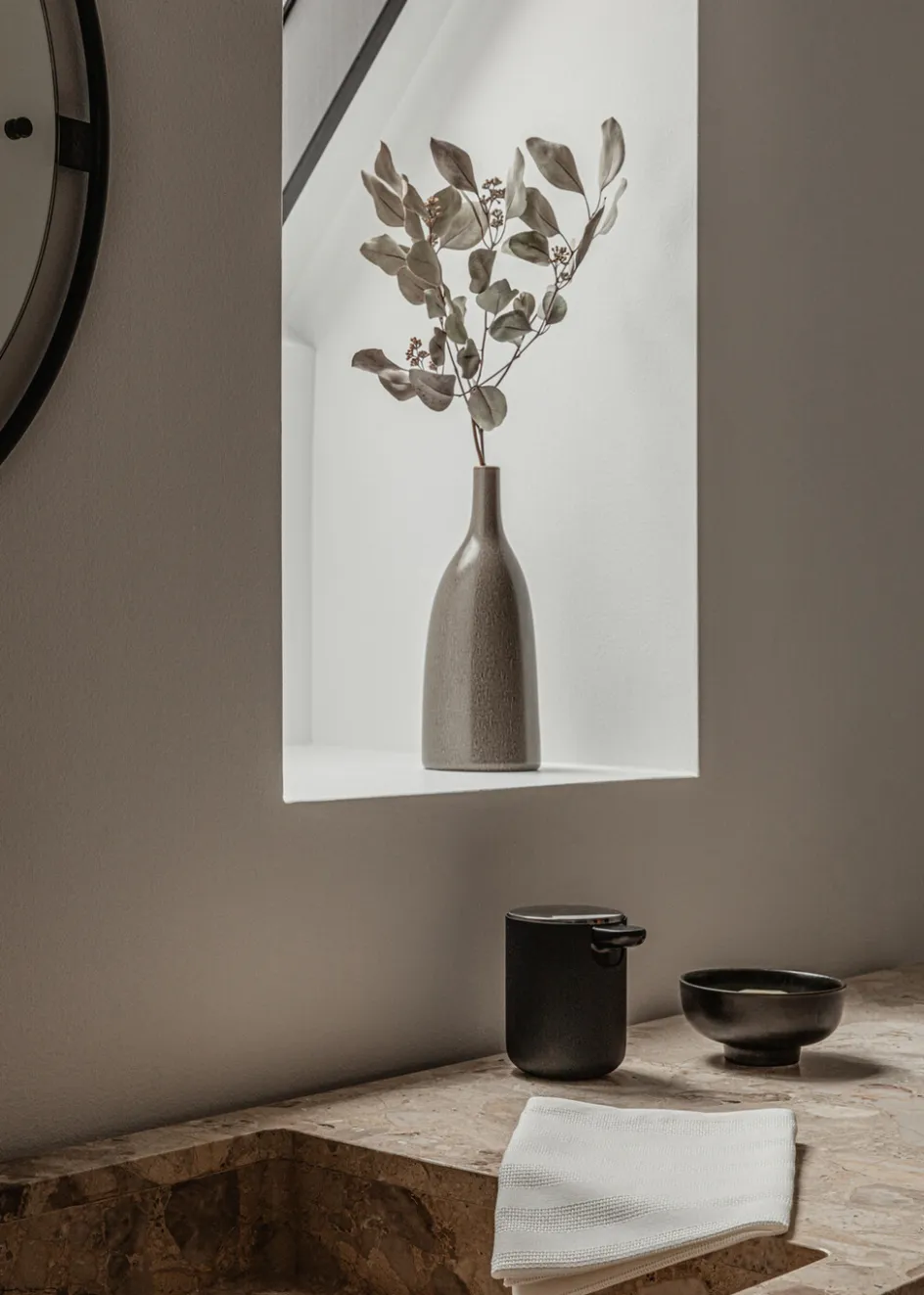 Online Audo Copenhagen Graphium Viskestykke 2 stk. 40x67 cm, Ecru