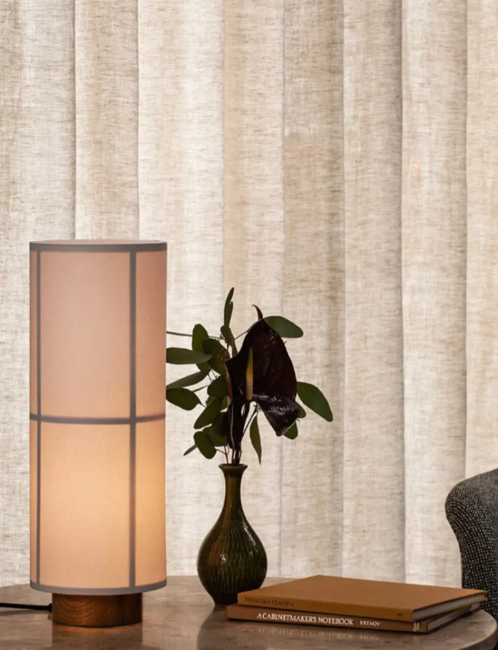 Audo Copenhagen Lamper Til Kontoret|Lamper Til Soveværelset > Hashira Bordlampe H49,5 cm, Raw