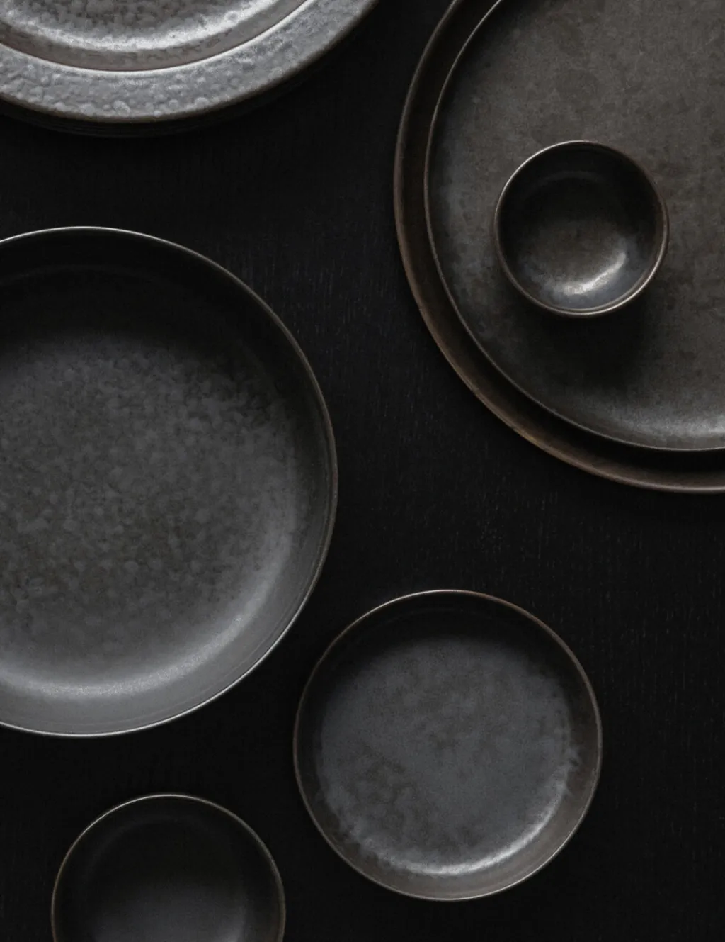 Best New Norm Tallerken/Låg , Dark Glazed Desserttallerkener