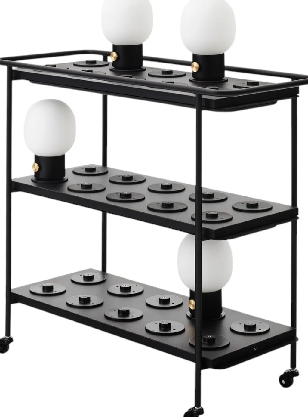 Audo Copenhagen Opladere > Opladningsvogn til Portable Lampe 87,8 cm, Pulverlakeret Stål