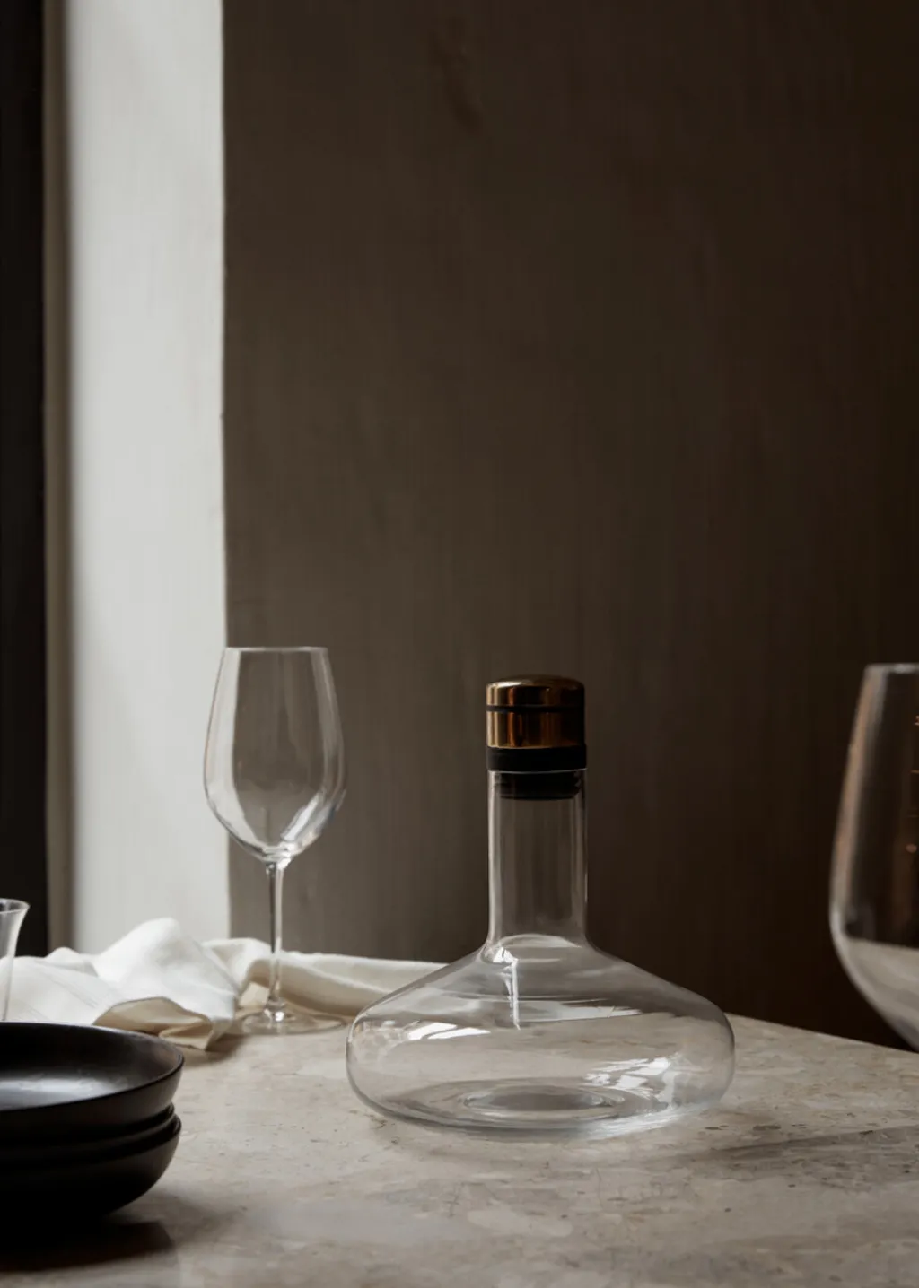 Audo Copenhagen Vinkarafler|Karafler > Vinilter Deluxe 1,4 L, Klar Glas/Messing