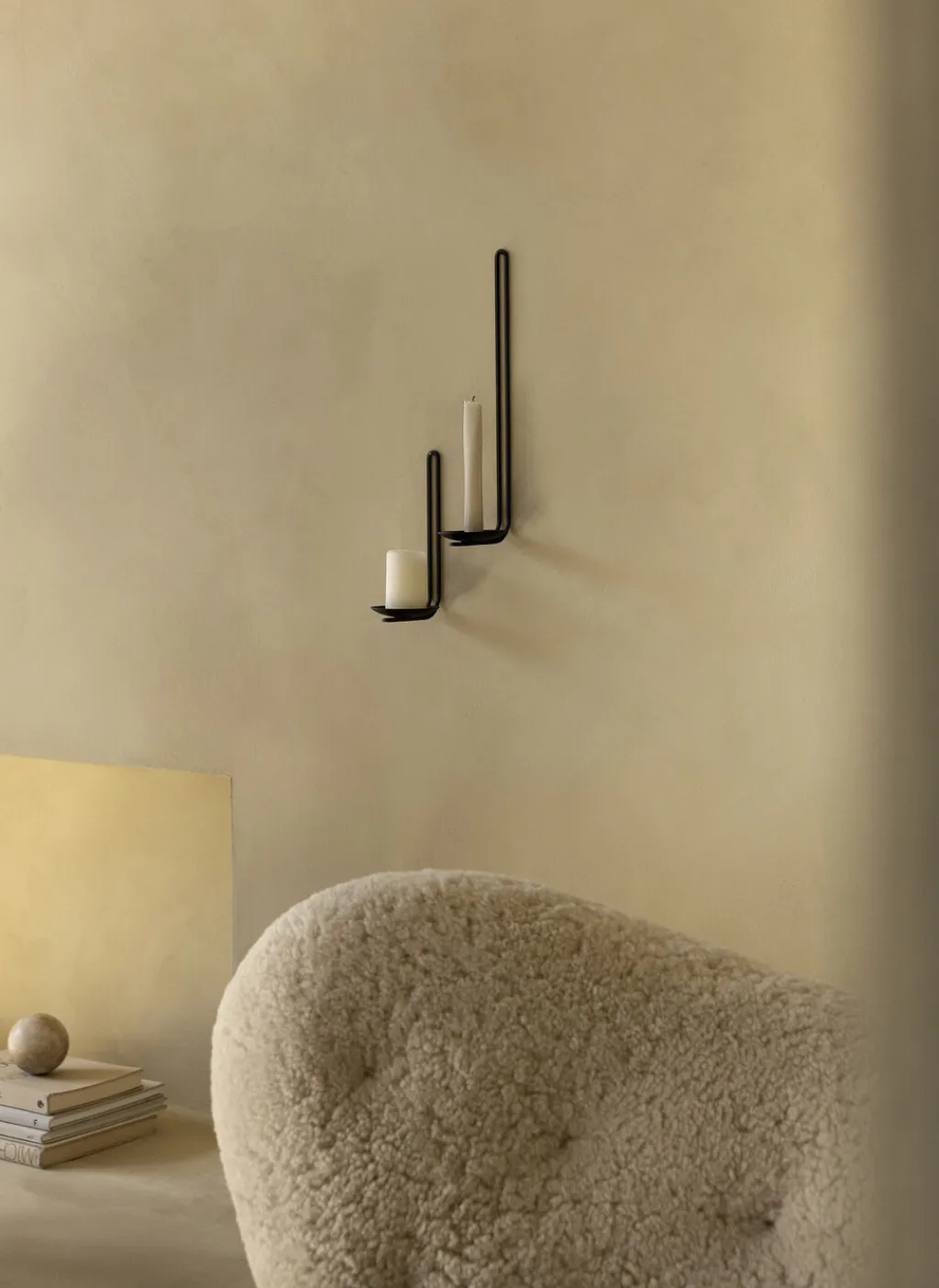 Audo Copenhagen Fyrfadsstager > Clip Væghængt Fyrfadsstage H20 cm,