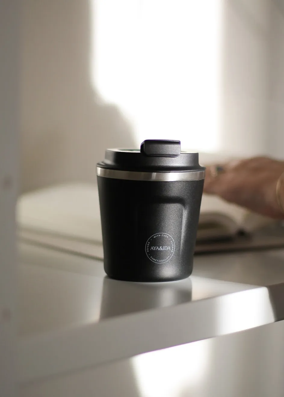 New AYA&IDA CUP2GO Termokop 240 ml, Matte Black