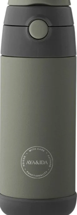 AYA&IDA Termoflasker Og Drikkedunke|Opbevaring Til Køkkenet > Kids Drikkeflaske m. Sugerør 350 ml,
