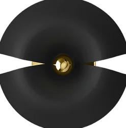 Outlet AYTM CYCNUS Væglampe 30 cm, Sort/Guld