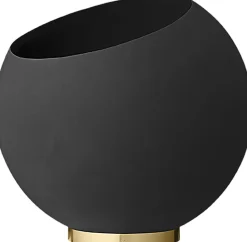 Online AYTM GLOBE Urtepotte H50 cm, Sort/Messing