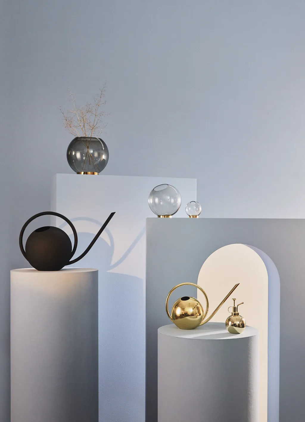 Outlet GLOBE Vase m. Fod H, Stue|Vaser