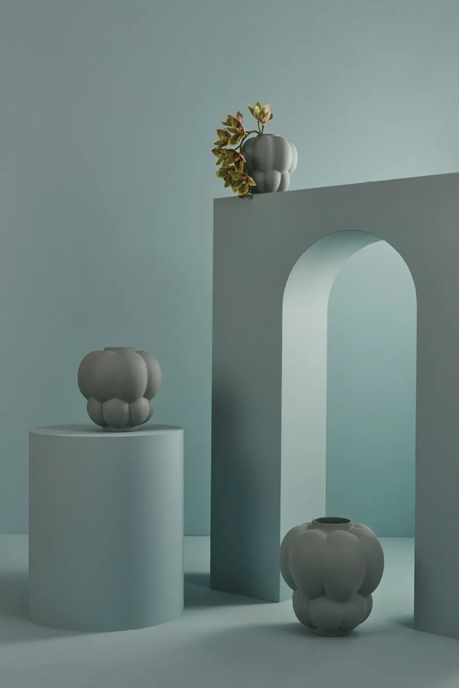New AYTM UVA Vase H, Pale Mint