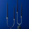 AYTM GRASIL Lysestage H31,6 cm, Sort/Guld