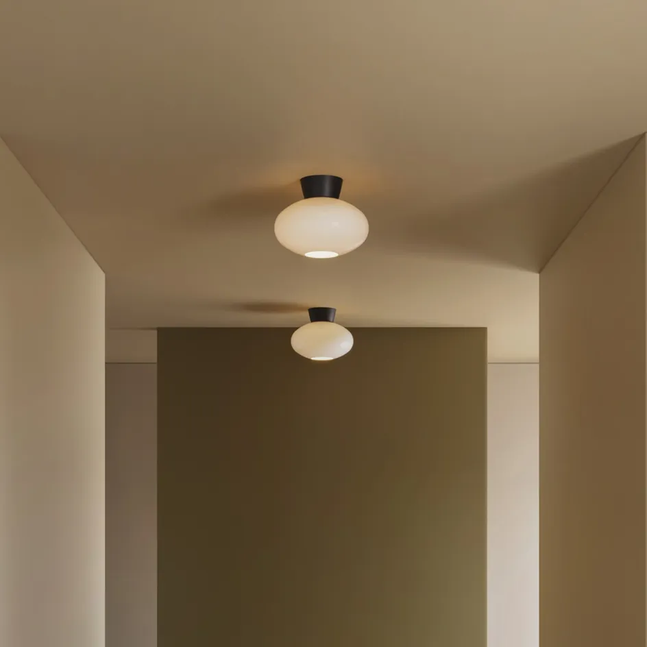 Outlet Belid Bullo Plafond ?27 cm, Sort/Opal