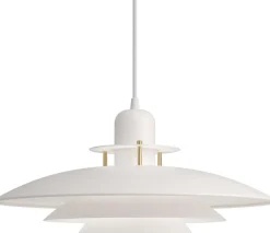 Belid Primus I Pendel Ø43 cm, Mat Hvid/Messing