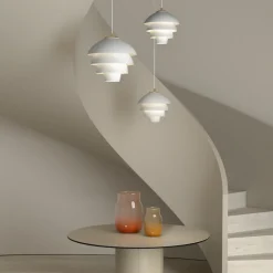 Belid Pendler > Valencia Pendel ?42 cm, Mat Hvid/Messing
