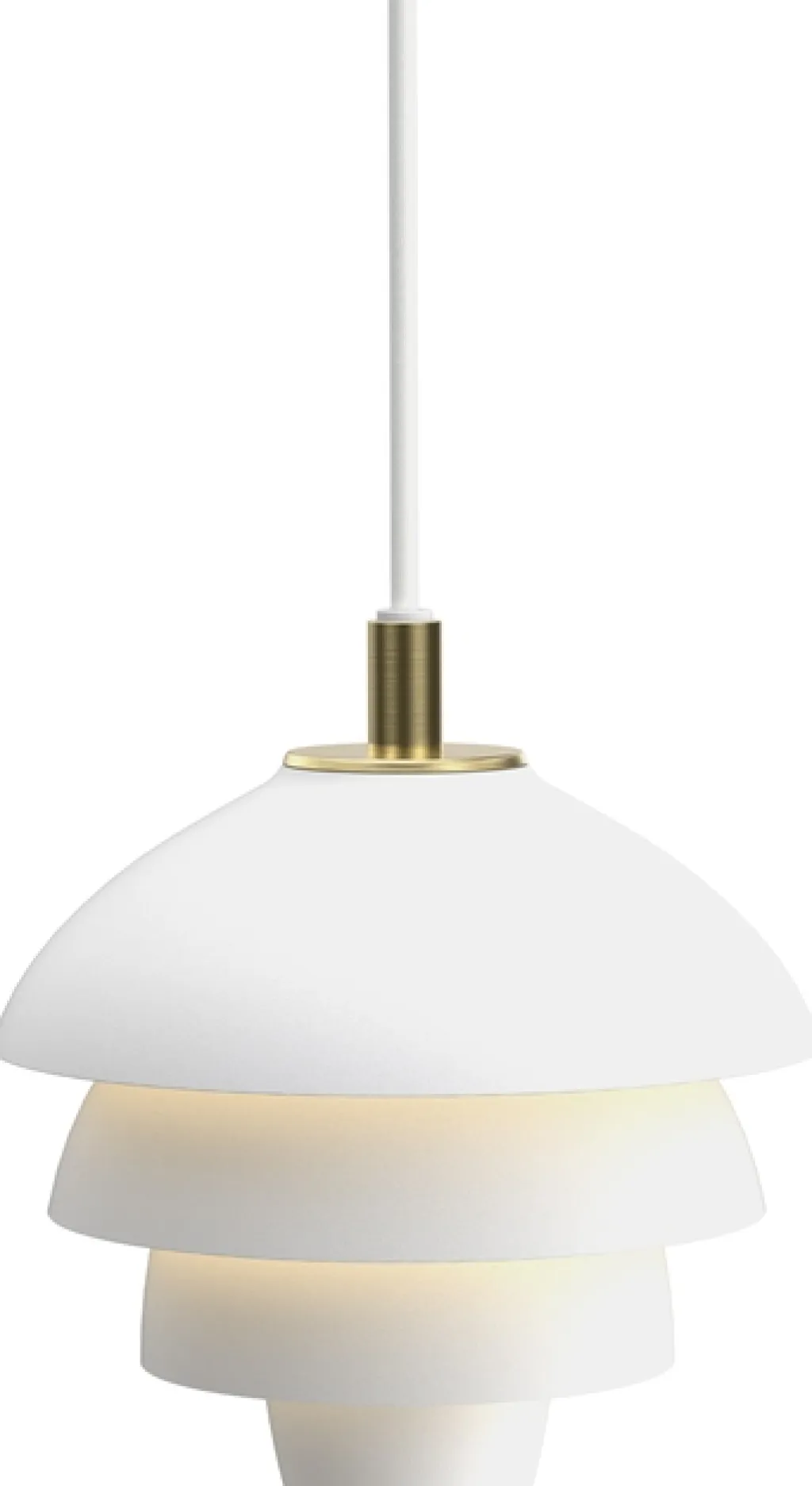 Belid Pendler > Valencia Pendel ?18 cm, Mat Hvid/Messing