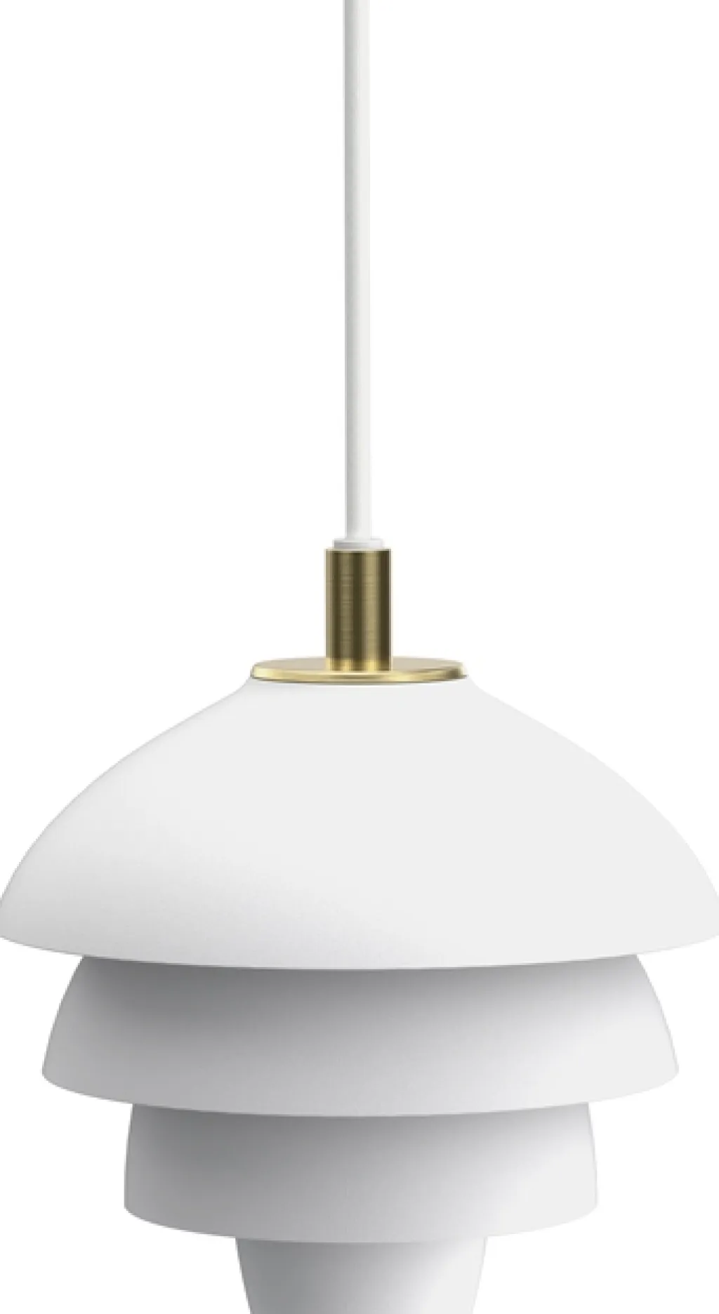 Belid Pendler > Valencia Pendel ?18 cm, Mat Hvid/Messing