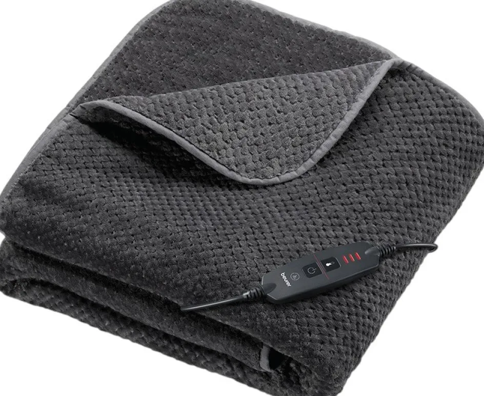 Outlet Beurer HD065DG Varmeplaid 130x180 cm, Mørkegrå