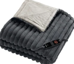 Clearance HD082ST Varmeplaid 130x180 cm, Grå Varmetæpper Og -Puder|Velvære