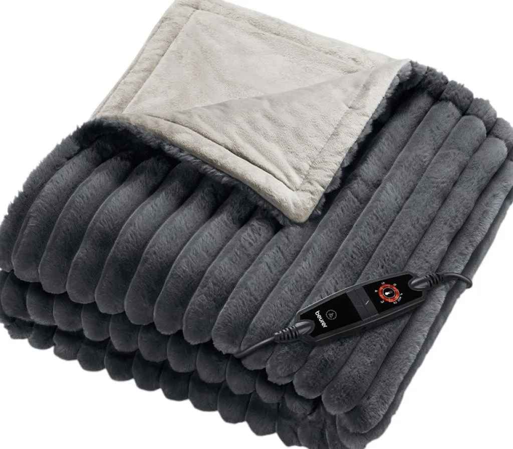Clearance HD082ST Varmeplaid 130x180 cm, Grå Varmetæpper Og -Puder|Velvære