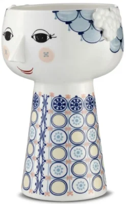 Online Bjørn Wiinblad Eva Vase H18,5 cm, Blå