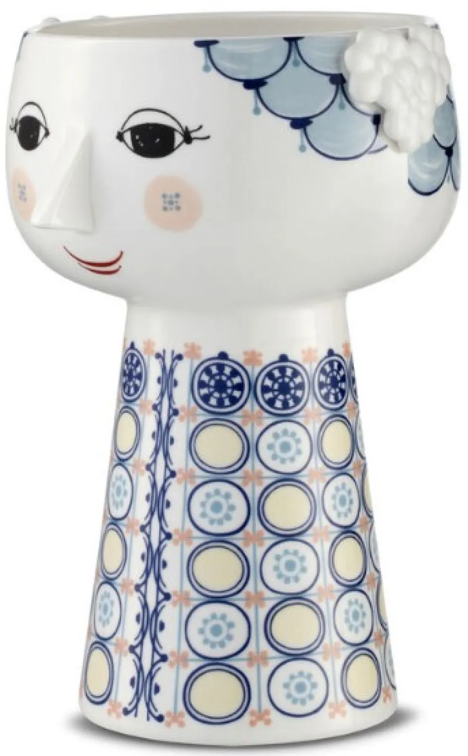 Online Bjørn Wiinblad Eva Vase H18,5 cm, Blå