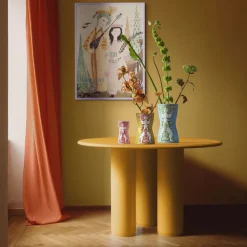 Discount Bjørn Wiinblad Nina Vase H22 cm, Gul/Pink