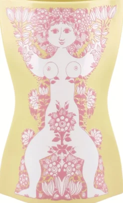 Discount Bjørn Wiinblad Nina Vase H22 cm, Gul/Pink