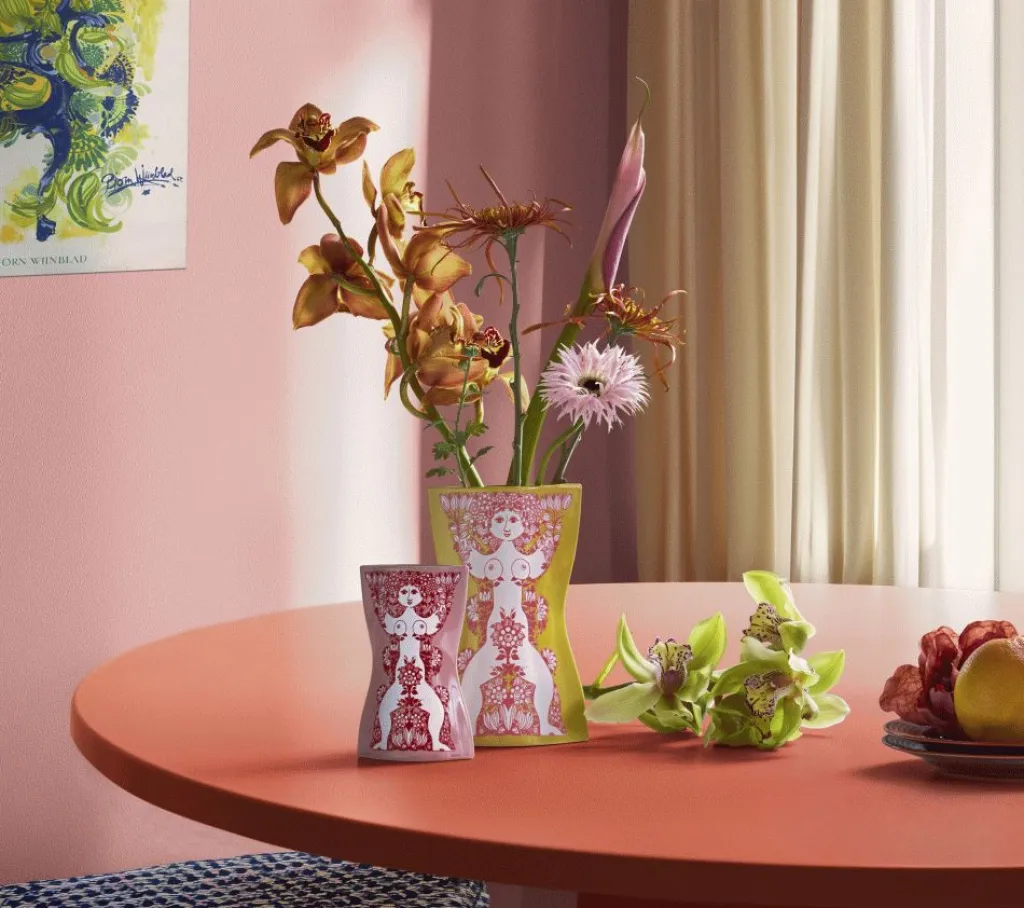 New Nina Vase H16,5 cm, Pink/Rød Vaser